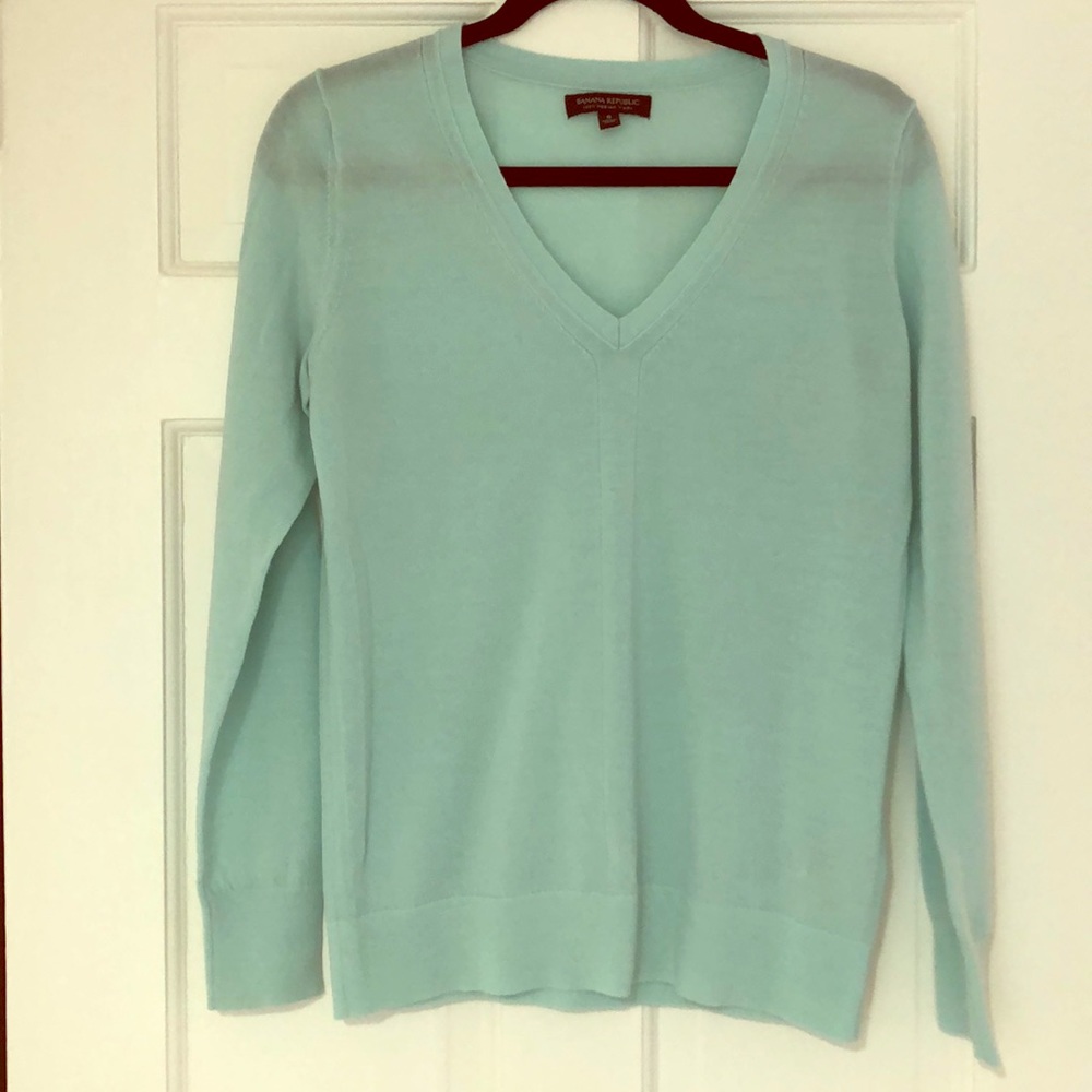 Banana republic turquoise sweater V-neck